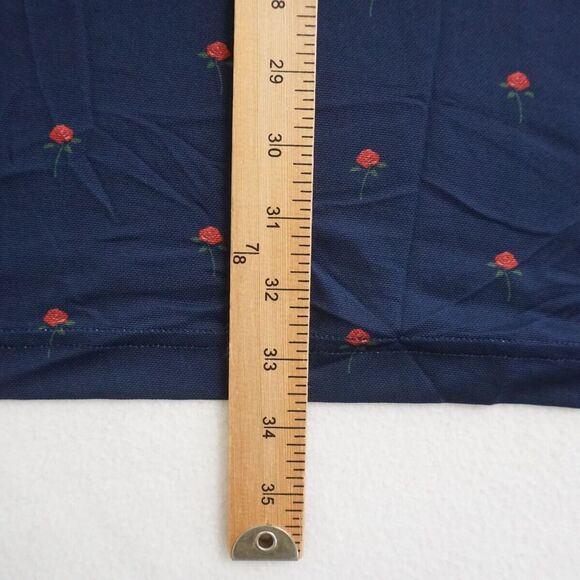 Bonobos Mens Golf Polo Shirt Collared Blue Red Roses Graphic Polyester Size 2XL - Picture 8 of 10